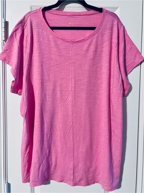 Pink Crew Neck Tee